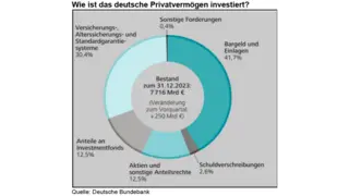 Grafik: Wie ist das Privatvermögen investiert Grafik: Wie ist das Privatvermögen investiert