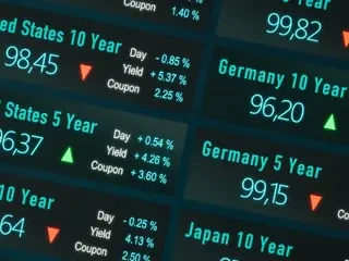 Kurse für Staatsanleihen von unterschiedlichen Ländern