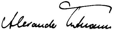 Unterschrift Alexander Tutmann